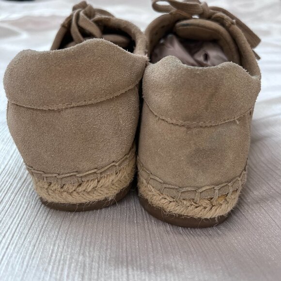 Marc Fisher Carrol Perforated Star Cutout Metallic Espadrille Sneaker - Picture 3 of 9